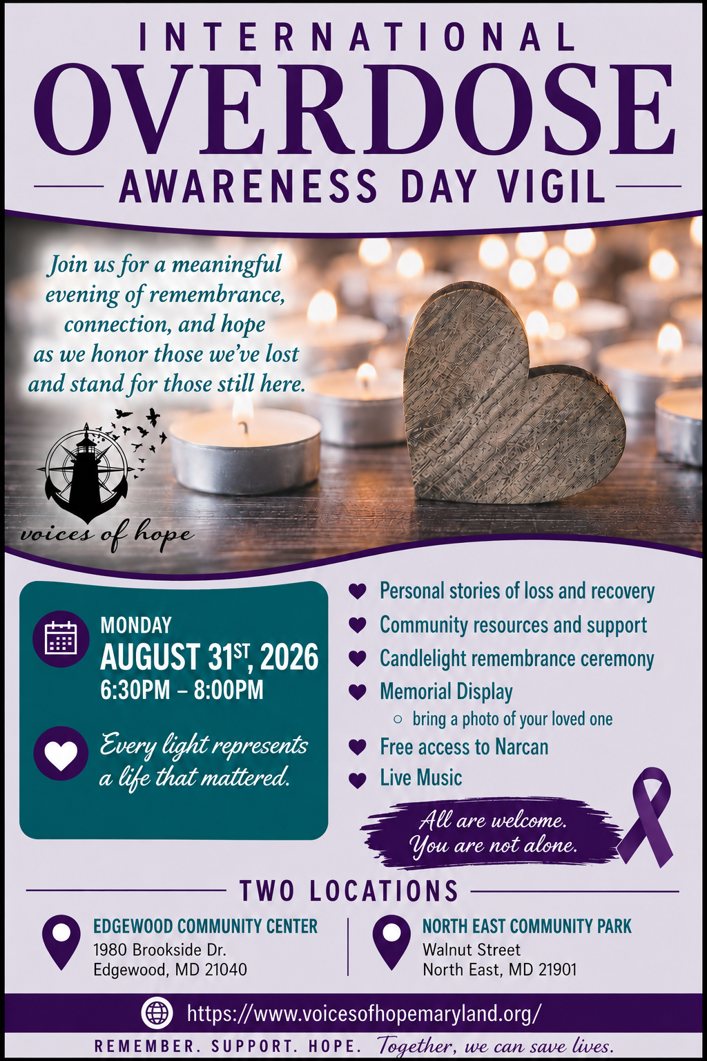 International Overdose Awareness Day Vigil
