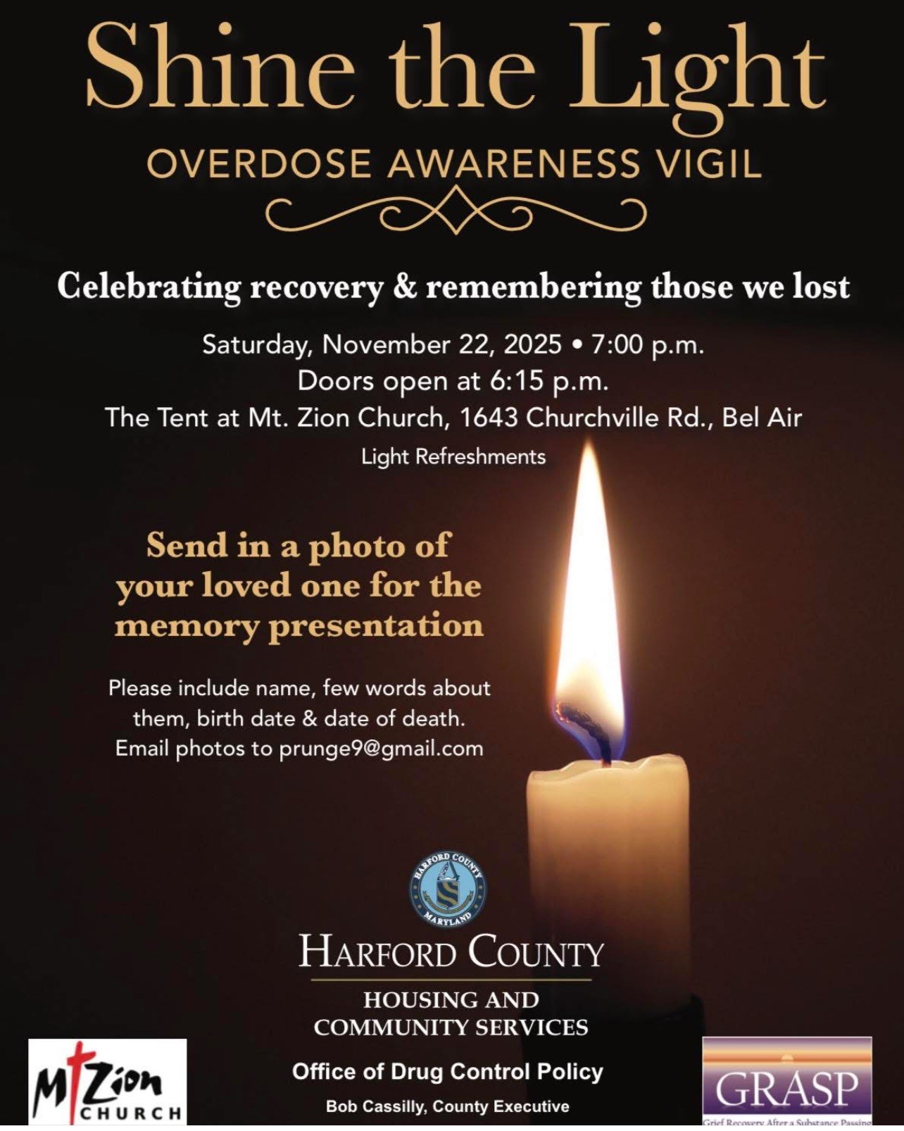 Shine the Light: Overdose Awareness Vigil